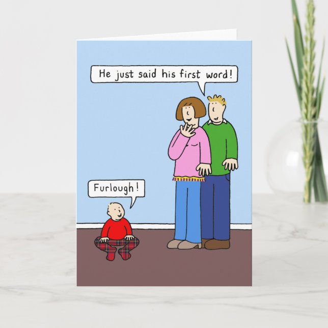 Covid 19 Furlough Humour Card (Front)