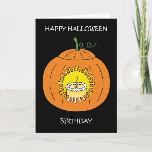 Covid 19 Halloween Birthday  Card