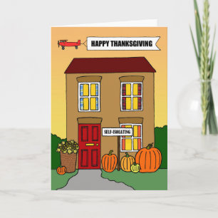 Covid 19 Happy Thanksgiving Self-isolation Card