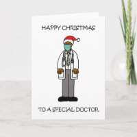 Covid 19 Happy Xmas African American Male Doctor