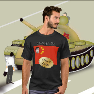 covid-19 made in china t-shirt