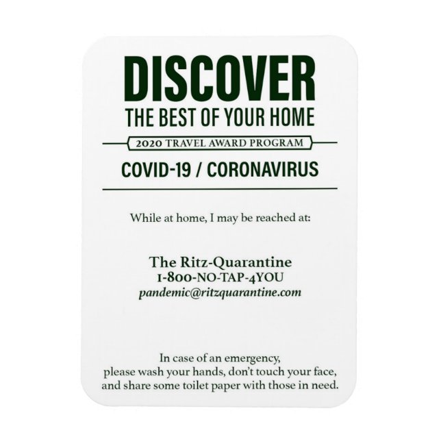 Covid-19 Magnet / Version 2 (Vertical)