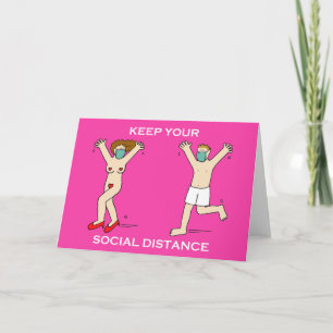 Covid 19 Socially Distanced Valentine Card