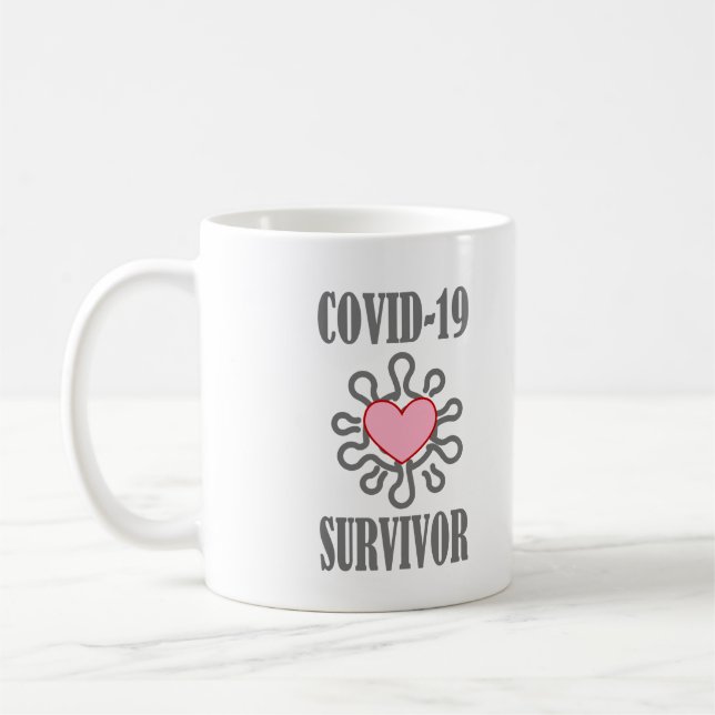 COVID-19 Survivor Corona virus I survived Coffee Mug (Left)