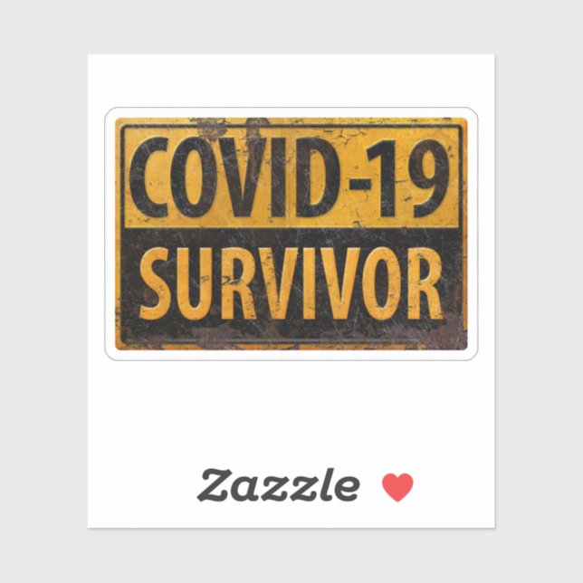 Covid-19 Survivor - Encouraging Metal Sign (Sheet)