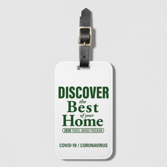 Covid-19 TAP Trip Luggage Tag (Front Vertical)