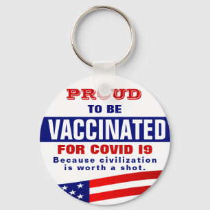 Covid 19 Vaccination Key Ring