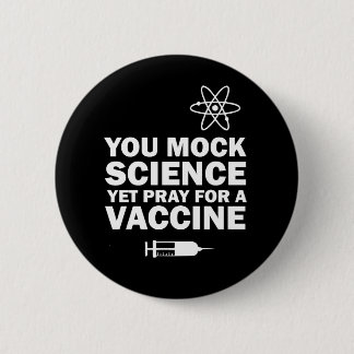 COVID 6 CM ROUND BADGE