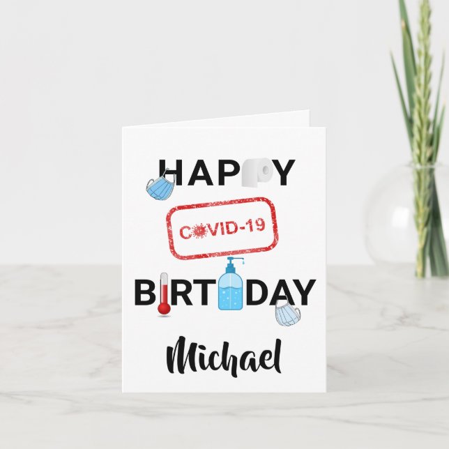 Covid Birthday Card (Front)