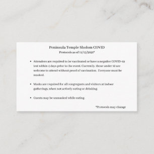 covid card