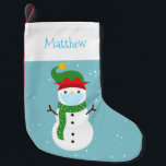 Covid Christmas 2020 Snowman Cute Custom Small Christmas Stocking<br><div class="desc">This design may be personalised in the area provided by changing the photo and/or text. Or it can be customised by choosing the click to customise further option and delete or change the colour of the background, add text, change the text colour or style, or delete the text for an...</div>