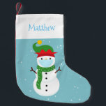 Covid Christmas 2020 Snowman Cute Custom Small Christmas Stocking<br><div class="desc">This design may be personalised in the area provided by changing the photo and/or text. Or it can be customised by choosing the click to customise further option and delete or change the colour of the background, add text, change the text colour or style, or delete the text for an...</div>