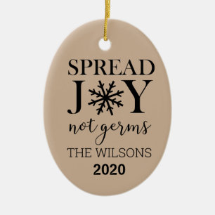 Covid Christmas Ornaments-Quarantine Christmas Met Ceramic Tree Decoration