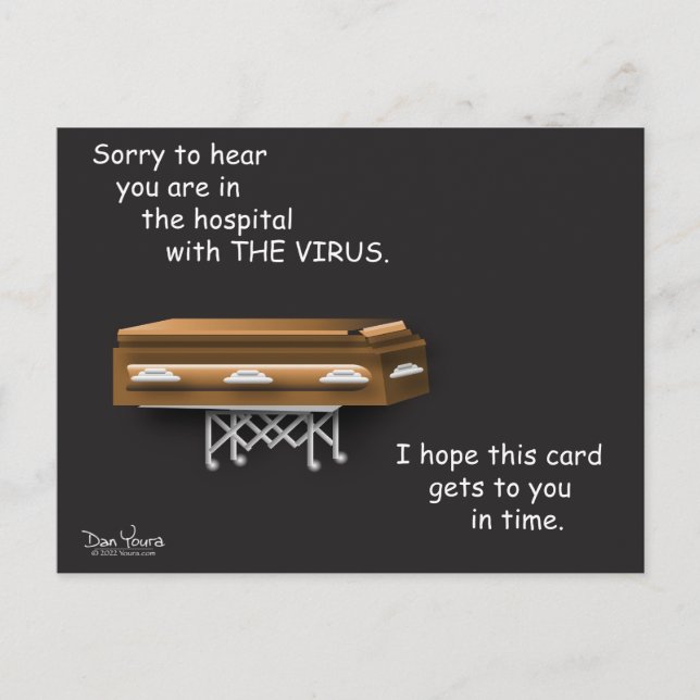 COVID Postcard #8 in CORONA series by Dan Youra (Front)