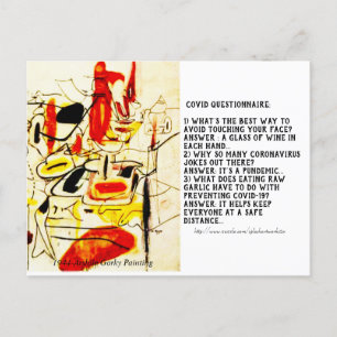 "Covid Questionnaire" Postcard
