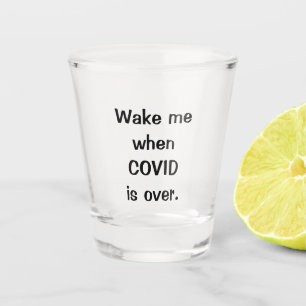 covid shot glass