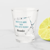 COVID Shots in Arms Then Shots With Friends