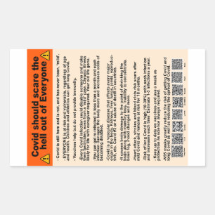 Covid should scare the hell  paper stickers