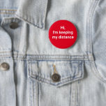 Covid Social Distancing Colour Coded Pin<br><div class="desc">Customise for your event for guests to wear,  signal by colour and message</div>