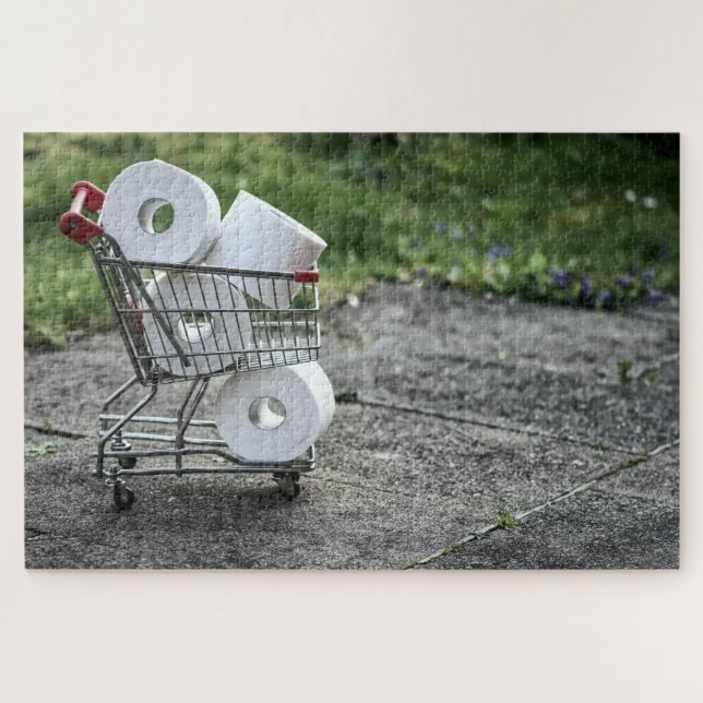 Covid Toilet Paper Shopping Jigsaw Puzzle (Horizontal)