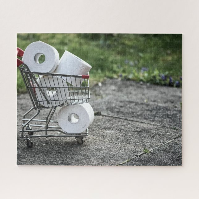 Covid Toilet Paper Shopping Jigsaw Puzzle (Horizontal)