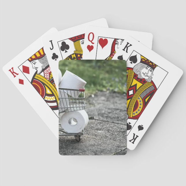 Covid Toilet Paper Shopping Playing Cards (Back)