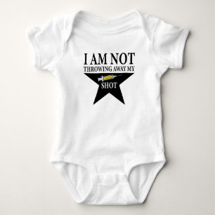 Covid Vaccination, I am NOT throwing away my shot Baby Bodysuit