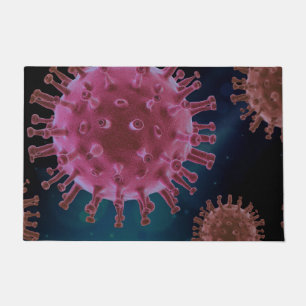 Covid Virus Biology Floor Mat