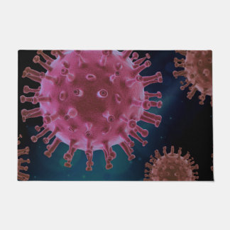 Covid Virus Biology Floor Mat