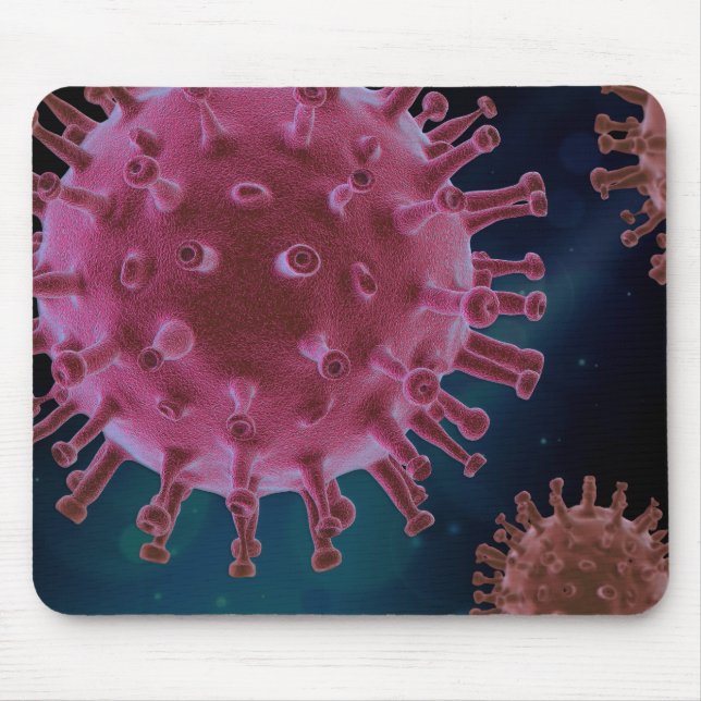 Covid Virus Biology Mouse Mat (Front)