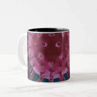 Covid Virus Biology Two-Tone Coffee Mug