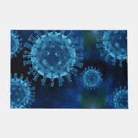 Covid Virus Infection Pathogen Floor Mat