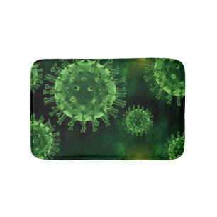 Covid Virus Pathogen Infection Bath Mat