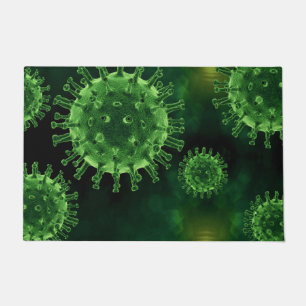 Covid Virus Pathogen Infection Floor Mat