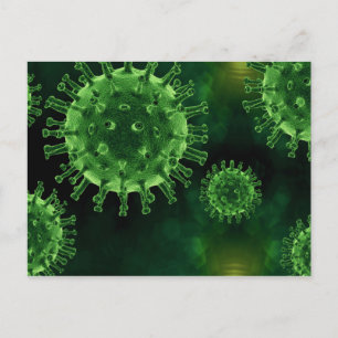 Covid Virus Pathogen Infection Postcard
