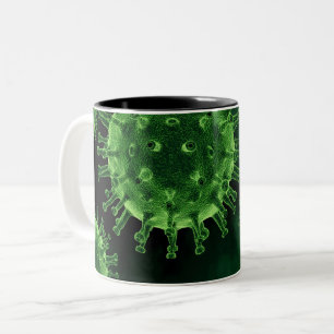 Covid Virus Pathogen Infection Two-Tone Coffee Mug