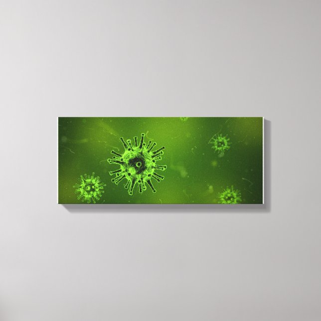 Covid Virus | Zazzle_Growshop. Canvas Print (Front)