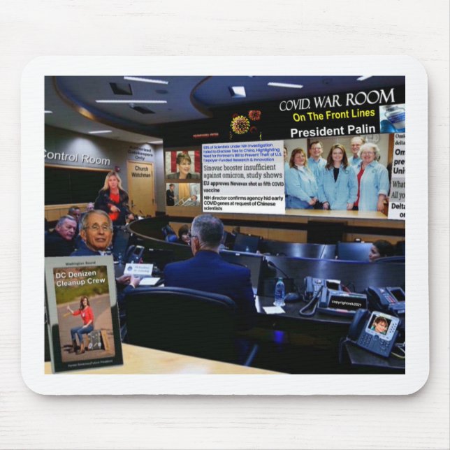 Covid. war room mouse mat (Front)