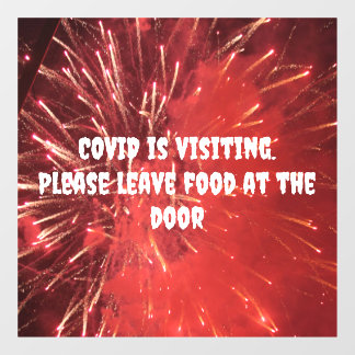 COVID window cling