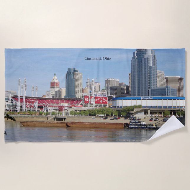 Covington & Barges beach towel (Front)