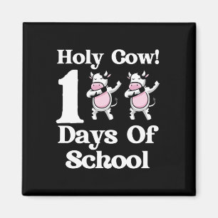 Cow 100 Days Of School 100th Day Smarter Dabbing C Magnet