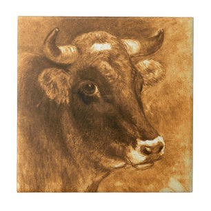 Cow 1880 tile