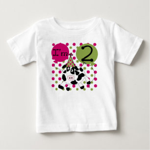 Cow 2nd Birthday Baby T-Shirt
