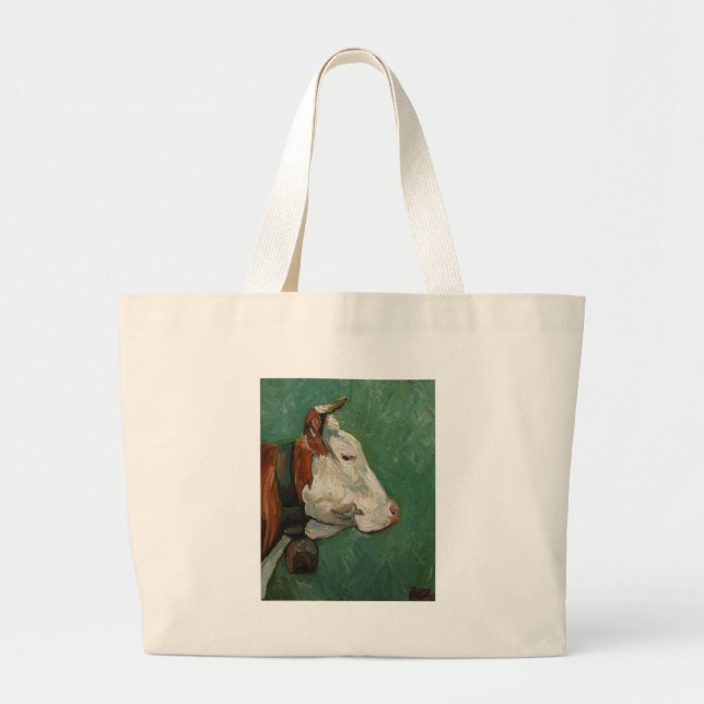 cow#31-20x16 large tote bag (Front)