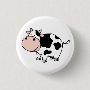 Cow 3 Cm Round Badge