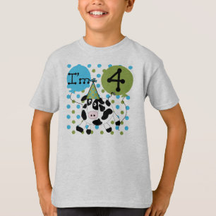 Cow 4th Birthday T-Shirt