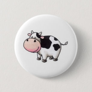 Cow 6 Cm Round Badge