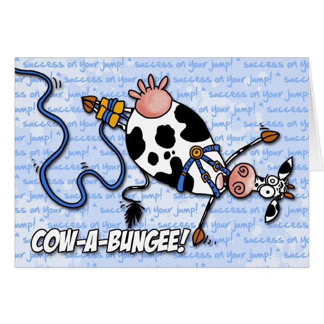cow-a-bungee - success on your jump (Front Horizontal)