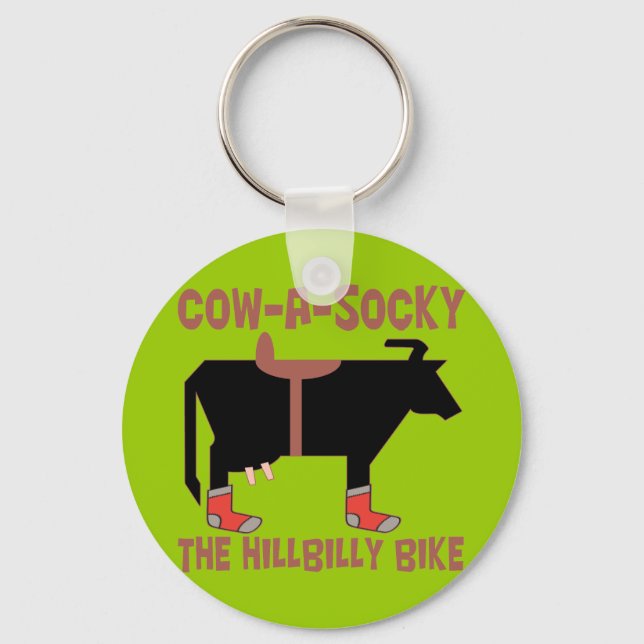 Cow A Socky Key Ring (Front)