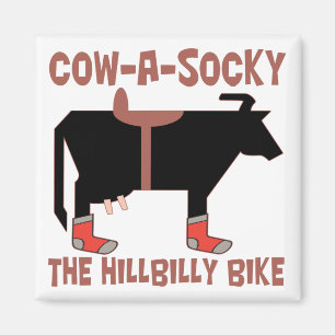 Cow A Socky Magnet